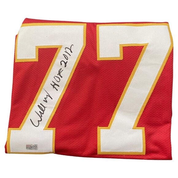Willie Roaf HOF 2012 Autographed Jersey Red CHIEFS Jersey COA TRISTAR MINT - Picture 8 of 12
